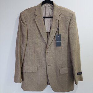 Claiborne Moores Men's Plaid Balzer Jacket Size 40R Silk Wool Linen Sport's Coat